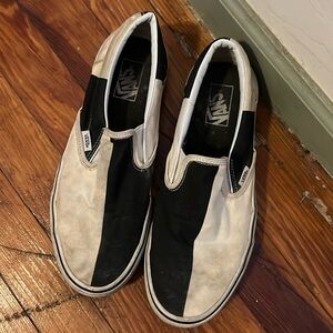Vans two tone slip ons